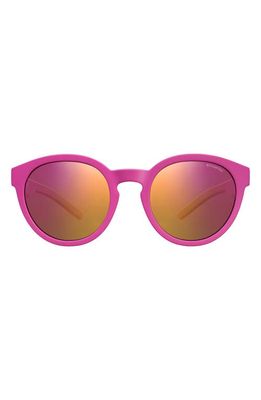 Polaroid Kids' 45mm Polarized Round Sunglasses in Dark Pink/Pink Ml Az