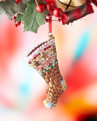 Polish Glass Stocking Ornament