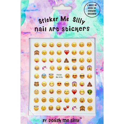 POLISH ME SILLY Emoji Nail Art Stickers 