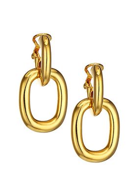 Polished Doorknocker Clip-On Earrings