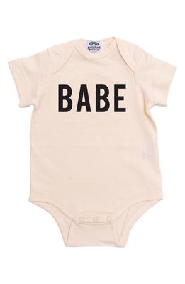 POLISHED PRINTS Babe Organic Cotton Bodysuit in Natural