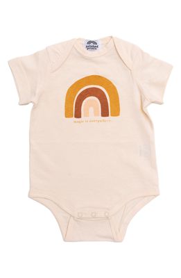 POLISHED PRINTS Magic is Everywhere Organic Cotton Bodysuit in Natural