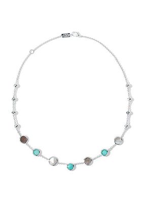 Polished Rock Candy Isola Sterling Silver, Turquoise & Mother-Of-Pearl Necklace
