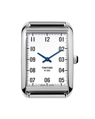 Polished Stainless Steel Case, White Dial, Large