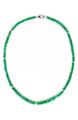 POLITE WORLDWIDE Mystical Opal Beaded Necklace in Green