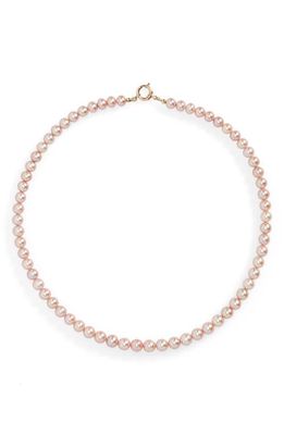 POLITE WORLDWIDE Pink Freshwater Pearl Necklace in 14Kt Gold