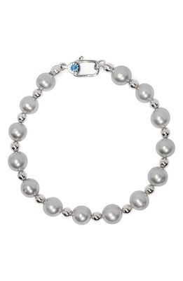 POLITE WORLDWIDE PPF Freshwater Pearl Bracelet in Silver