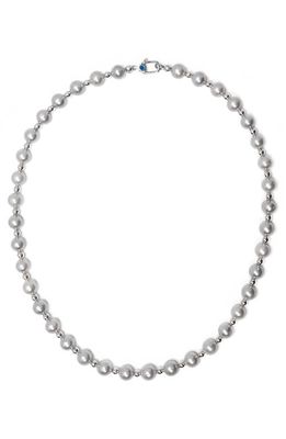 POLITE WORLDWIDE PPF Freshwater Pearl Necklace in Silver