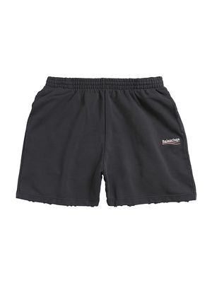 Political Campaign Sweat Shorts - Black - Size XS