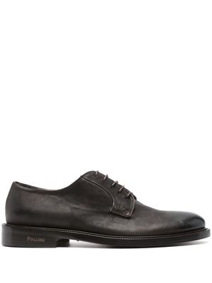Pollini 1920 Nubuck leather derby shoes - Brown