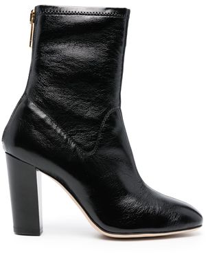 Pollini Anita 90mm leather ankle boots - Black