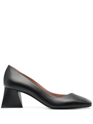 Pollini block-heel leather pumps - Black