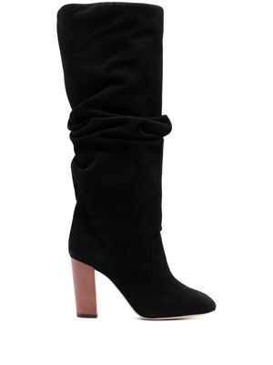 Pollini Cuddle 90mm suede boots - Black