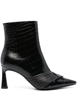 Pollini Sissi 80mm leather boots - Black