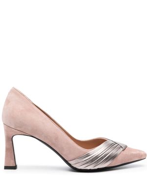 Pollini Sissi 80mm suede pumps - Pink