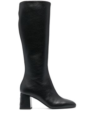 Pollini Sloane knee-high leather boots - Black
