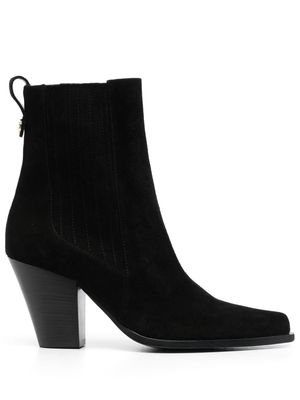 Pollini Texas Flair 80mm suede boots - Black