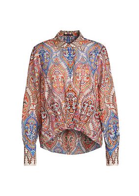 Polly Printed Cotton Blouse