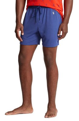 POLO French Terry Pajama Shorts in Royal Navy