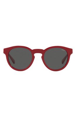 Polo Ralph Lauren 49mm Round Sunglasses in Red