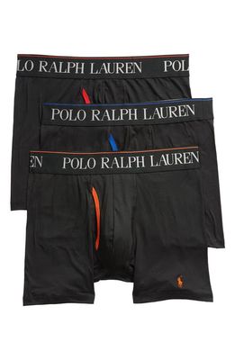 Polo Ralph Lauren 4D 3-Pack Boxer Briefs in Black