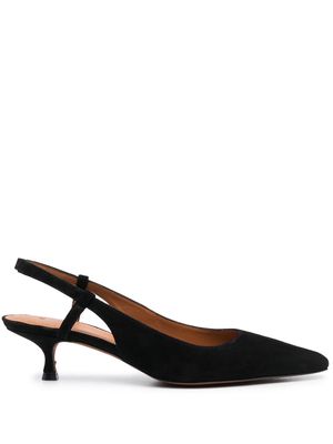 Polo Ralph Lauren 50mm pointed-toe leather pumps - Black