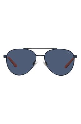 Polo Ralph Lauren 51mm Aviator Sunglasses in Navy