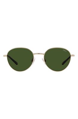 Polo Ralph Lauren 51mm Round Sunglasses in Dark Green