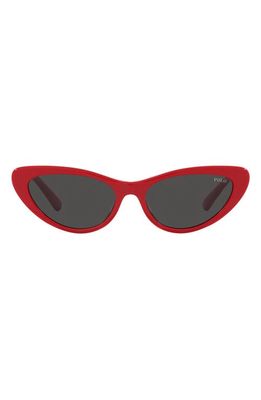 Polo Ralph Lauren 54mm Cat Eye Sunglasses in Red