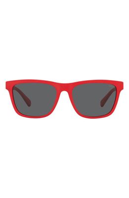 Polo Ralph Lauren 56mm Pillow Sunglasses in Matte Red