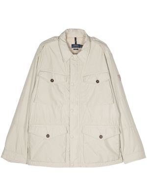 Polo Ralph Lauren appliqué-logo padded jacket - Neutrals