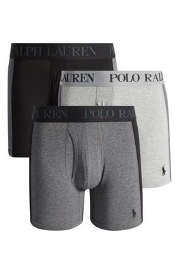 Polo Ralph Lauren Assorted 3-Pack 4D Flex Boxer Briefs in Assorted Grey