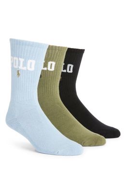 Polo Ralph Lauren Assorted 3-Pack Crew Socks in Asst