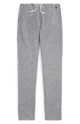 Polo Ralph Lauren Athletic Fit Houndstooth Fleece Pants in Guide Cream Houndstooth