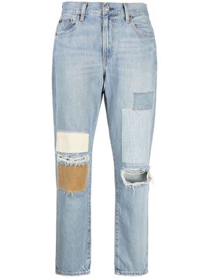 Polo Ralph Lauren Avery patchwork straight-leg jeans - Blue