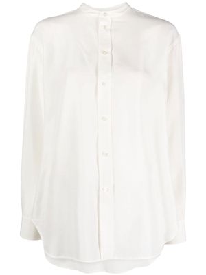 Polo Ralph Lauren band-collar silk shirt - Neutrals