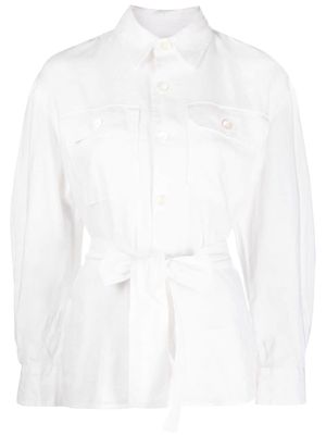 Polo Ralph Lauren belted button-front shirt - White
