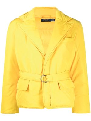 Polo Ralph Lauren belted down-filled jacket - Yellow