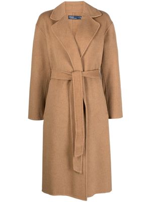 Polo Ralph Lauren belted-waist wrap coat - Brown