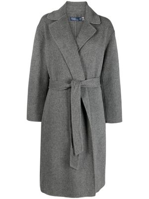 Polo Ralph Lauren belted-waist wrap coat - Grey
