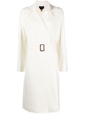 Polo Ralph Lauren belted-waistband unlined coat - White