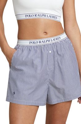 Polo Ralph Lauren Boxer Pajama Shorts in Purple Stripes