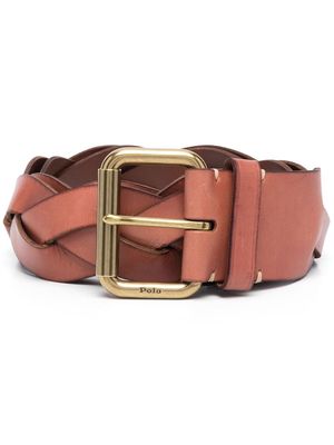 Polo Ralph Lauren braided buckle belt - Brown