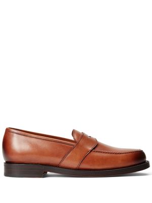 Polo Ralph Lauren Braygan leather loafers - Brown