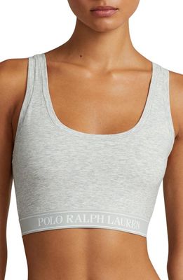 Polo Ralph Lauren Built Up Bralette in Heather Grey