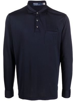 Polo Ralph Lauren button-front long-sleeved polo shirt - Blue