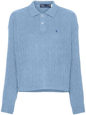 Polo Ralph Lauren cable knit cashmere jumper - Blue