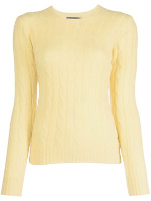 Polo Ralph Lauren cable-knit cashmere jumper - Yellow