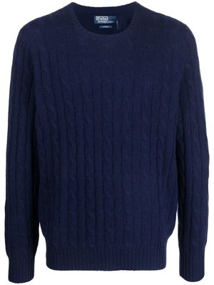 Polo Ralph Lauren cable knit cashmere sweater - Blue