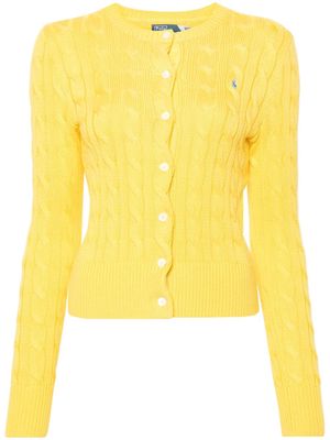 Polo Ralph Lauren cable-knit cotton cardigan - Yellow